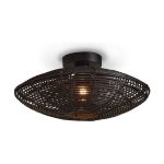 Good&Mojo Luce da soffitto Tanami Rattan Nero | Adatto per 1x E27 