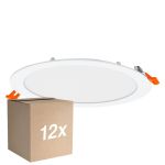 Confezione Multipack 12x Osram Downlight LED Recess Slim Bianca 22W 2000lm 110D - 830 Luce Calda -  | Ritaglio 200mm - IP20