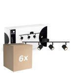 Confezione Multipack 6x D'Lite Luce da soffitto Trop Sabbioso Nero| Adatto Per 4x GU10