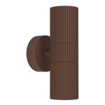 Eglo Luce Da Parete Tomelloso Esterni Aluminium Arrugginito Up & Down | Adatto per 2x GU10