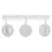 Ledvance LED Decor Faretti Saturn Plastica Bianca 29W 935lm - 830-842-865 CCT
