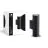 D'Lite Luce Da Parete Velor Nero Up & Down | IP54 - Adatto per 2x GU10
