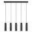 Nordlux Tilo Luce Pendente Metallo Nero | Adatto per 5x GU10