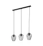 Eglo Luce Pendente Newtown Acciaio Nero | IP20 - Adatto per 3x E27 