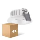 Confezione Multipack 4x Ledvance Faretti LED Air Fix Aluminium Bianca 6W 480lm 36D - 927 Bianco Molto Caldo | Ritaglio 68mm - IP65 - Miglior resa cromatica - Dimmerabile